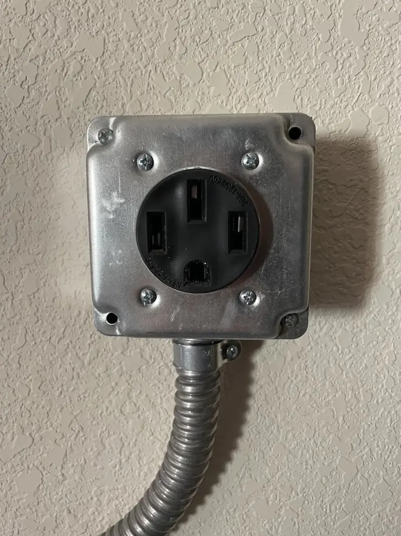 NEMA 14-50 outlet installed for Electrical Panel Upgrade in Riviera Beach